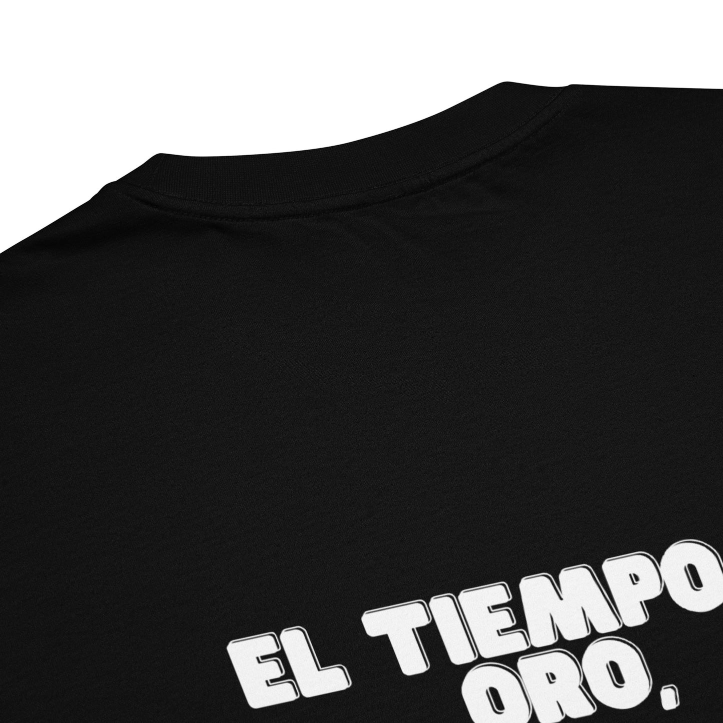 Camiseta oversize gruesa. Mi tiempo es oro