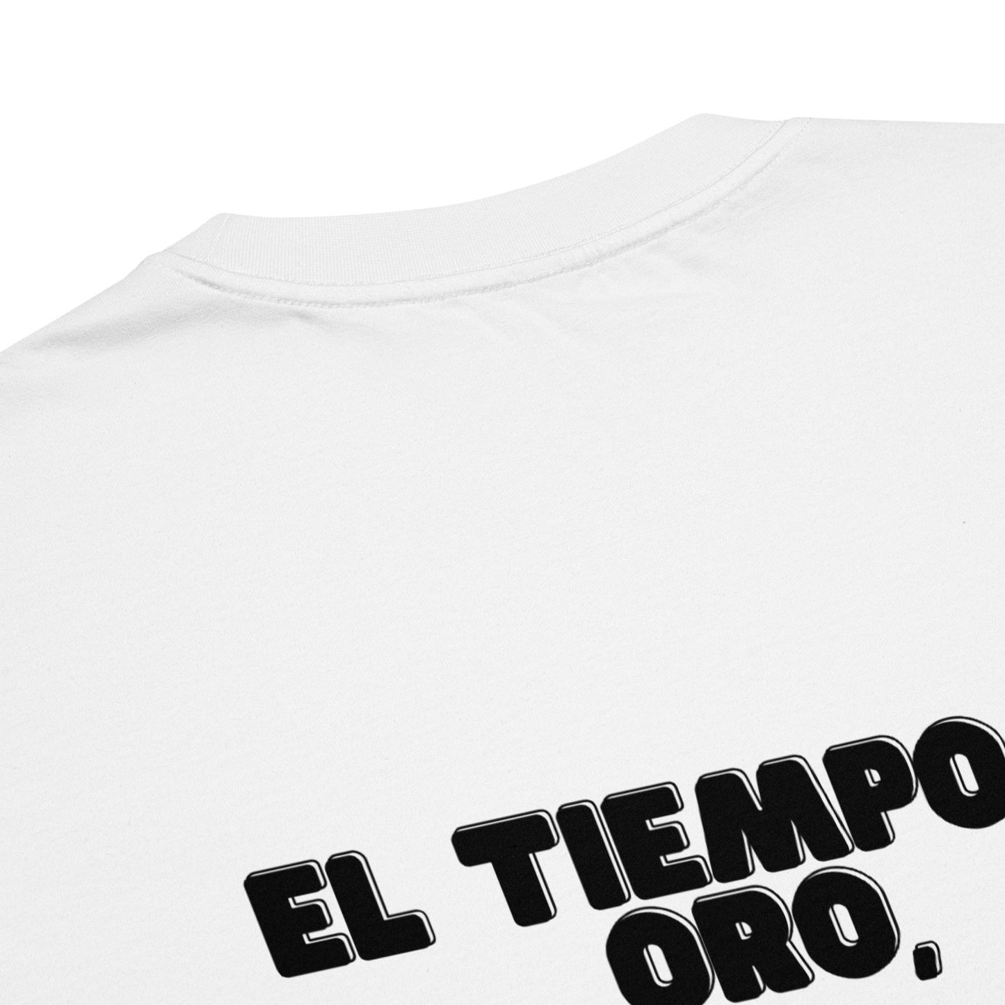 Camiseta oversize gruesa. Mi tiempo es oro